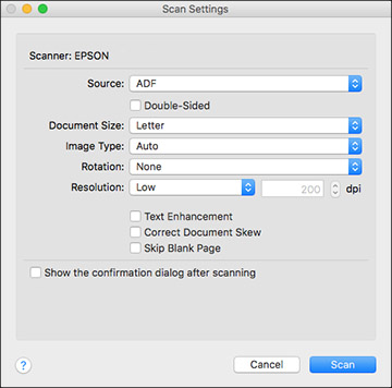 Document scanning software for mac
